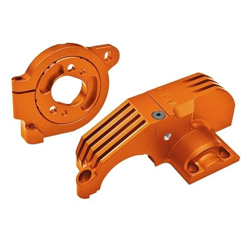 GPM 7075 Alloy Adjustable Motor Mounts Main Gear Cover for TRAXXAS 1/8 6S Maxx Slash 1/10 Maxx W WideMaxx Orange Perfect for RC Drift Wheels 1/10