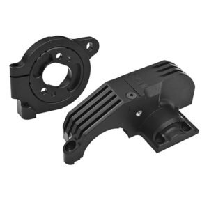GPM 7075 Alloy Adjustable Motor Mounts and Main Gear Cover for TRAXXAS RC E Maxx Truck 1/8 6S Maxx Slash 1/10 Maxx WideMaxx Black