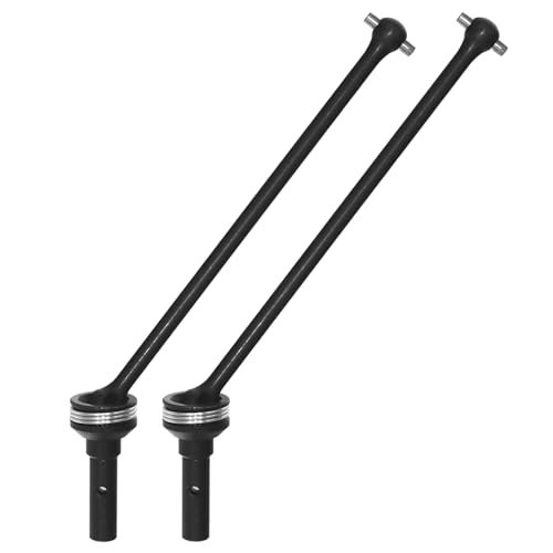 2pcs Front Rear Drive Shaft Upgrade Parts for 1/8 Traxxas Sledge 4WD World's Largest RC Monster Truck Replacement for Traxxas 9554 and 9667 Black