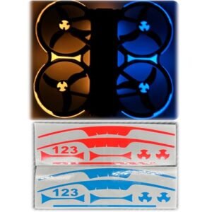 DJI AVATA 2 Luminous Stickers Fluorescent Skin Decoration Decals Drone Accessories Blue Red