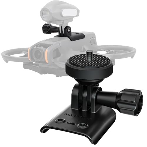 CAPART Expansion Bracket for DJI Avata 2 FPV Drone Universal 1/4 Screw Adapter Compatible with DJI Action 4 3 Insta360 X4 X3 X2 GO 3 3S GoPro Hero 12 11 10 9 RC Helicopter FPV Camera Mount