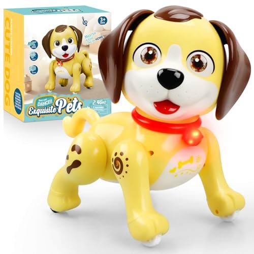 JONEG Robot Dog Toy Interactive Remote Controlled Puppy for Kids Ages 3 to 12