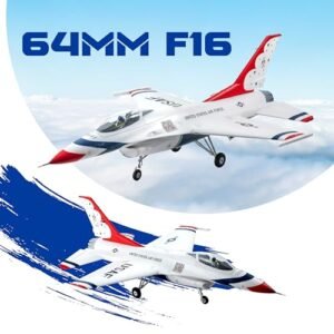 Fms Jet F16 RC Plane 64mm EDF Remote Control Airplane Fighting Falcon 6 Channel PNP No Radio Battery Charger