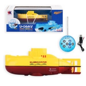 KALASU Mini RC Submarine Toy Remote Control Boat Waterproof for Kids Water Tank Play