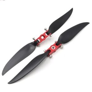 SPARKHOBBY 2 Set Folding Fold Propeller Red Paddle Clip Adapter Clamp 5mm 6mm Aperature 1060 1160 RC Airplane Fixed Wing DIY 2.2 RC Paddle Tires