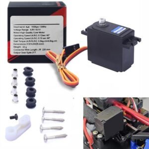 Fyfracing Upgrade Metal Servo DEERC RC Parts for Hyper Go 1 14 H14bm MJX 14209 14210 RC Cars