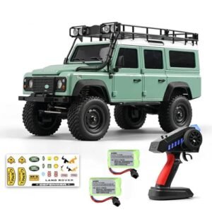 Dodoore RC Off Road Truck Lego 1/18 Scale MN 111 4x4 Rock Crawler with LED Lights and 2 Batteries for Kids and Adults Green