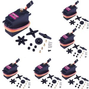 MG996R 6 PCS Metal Gear Servo Motor High Torque Digital Micro Mosquito RC Helicopter Upgrade Kit