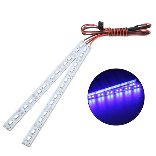 Chanjorlin RC Truck Rolling Chassis 24 LEDs Aluminum Light Strip 6V Accessory for 1 8 1 10 1 16 Scale Models