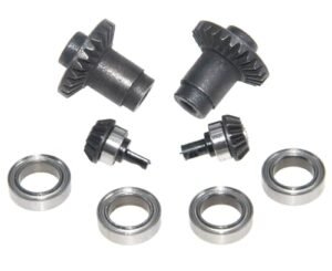 FMS 1 24 FCX24 Steel Differential Gear and Input Gear Upgrade Set 24T Large Gear and 12T Pinion Gear