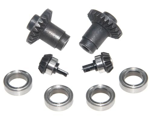 FMS 1/24 FCX24 Steel Differential Gear and Input Gear Upgrade Set 24T Large Gear and 12T Pinion Gear
