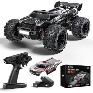 XINLEHONG 1 16 Brushless RC Cars for Adults and Kids Best Electric Brushless RC Cars Fast 43 Mph 4WD High Speed Remote Control Truck with 2S Lipo Batteries