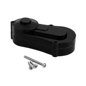 RZXYLRC Aluminum Transmission Cover Gearbox Protective Case for Hooligan RC Monster Truck Losi 1 18 Mini LMT 4X4 Brushed Monster Truck RTR LOS01026 Upgrades Black