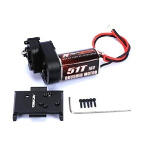 RCAWD 51T 180 Motor Center Transmission Assembled Skid Plate Upgrade Parts for Harvest RC Hobby Plus CR18P Models