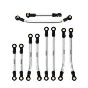 INJORA Stainless Steel Steering Servo RC Crawler Links High Clearance Upgrade for Redcat Ascent 18 1 18 Scale