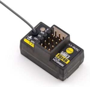 Flysky FGr4B 4Ch AFHDS 3 Micro Mini Receiver Compatible with Flysky NB4 Plus and NB4 Pro Plus, Waterproof Receiver for Remote Control Car, RC Cars, RC Boats (HELIDIRECT)