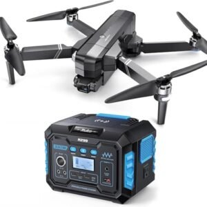Ruko F11GIM2 Gimbal Drone with 3 Batteries and R299 Portable Power Station Combo for Outdoor Adventures