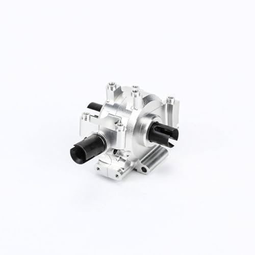RCAWD 80% Durability Improve Diff Set for Losi 1/10 Baja Rey Rock Racer Mint 400 Raptor Desert Truck, Metal Diff Case with Differentials Gear Set Upgrade Part Silver