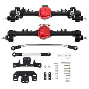 DKKY SCX10 Portal Axles Kit Force RC Muckraker Parts for Axial SCX10 SCX10 II 90046 90047 D90 D110 1 10 RC Crawler Upgrades Black