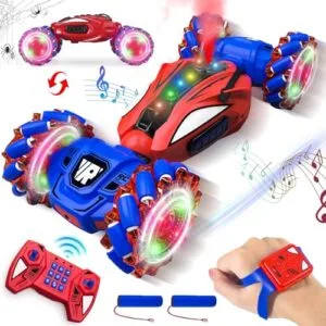 NEUBSAW JDM RC Drift Cars Spider Remote Control Stunt Car with Gesture Sensing 2.4GHz 4WD Off Road 360 Rotating Lights Spray Music