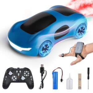 Authticar Gesture Sensing Remote Control Car Drift RC Stunt Car with Light Spray Sound 2.4GHz Hobby RC Cars Toy for Kids 360 Rotate Birthday Gifts for Boys Girls 4 12 Racing Gifts rc hobby zone