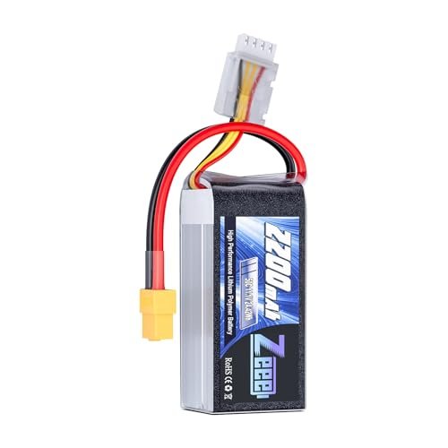 Zeee 3S Shorty Pack Lipo Battery 2200mAh 11.1V 50C with XT60 Plug Ideal for Ruckus RC Truck Battery and Other RC Models