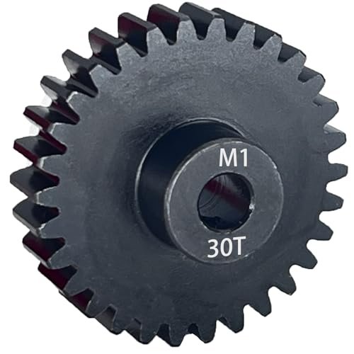30 Tooth M1 5mm Pinion Gear for Crazy RC Trucks 30T Mod 1 Hardened Steel Compatible with Arrma Kraton Losi Axial Redcat