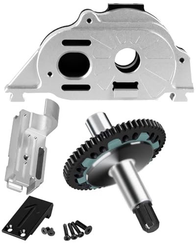 RCMYou 57T 0.8Mod Slipper with 20T 21T Pinions and Motor Mount Gear Cover Upgrades Part for 1/10 Granite Senton Vorteks 3S BLX and Mega 550 1/8 Infraction Typhon 3S BLX and Mega 550 Silver