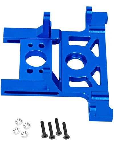 RCMYou Aluminum Bearing Motor Mount Upgrade for 1/10 Rustler 4X4 Lcg Slash 4x4 Lcg Enhances KV Meaning RC Motor Performance Navy Blue