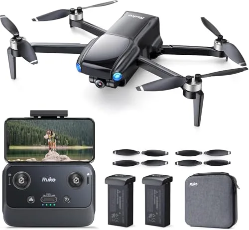 Ruko U11MINI RC Planes with GPS 4K Camera Drone for Adults 70 Min Flight Time 2 Batteries Under 249g