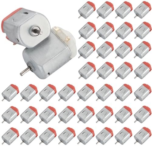 ZZYWWP 40Pcs 130 DC Motors MDS 148 RC Engine Kit 1 3V 16500RPM for DIY Toys Science Projects