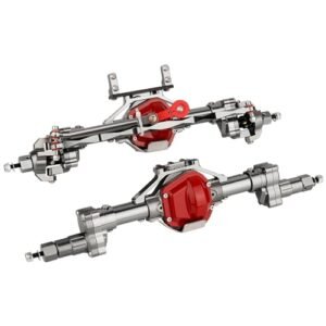 Pothyes Islander RC Plane Aluminum Front Rear Portal Axles for Axial SCX10 SCX10 II 1 10 RC Crawler Car Metal Upgrade Parts Titanium