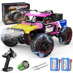 Dulsaera Ford F350 RC Truck 1/14 Scale Brushless Remote Control Car High Speed 36mph 4x4 Off Road with 2 Lipo Batteries and Waterproof ESC