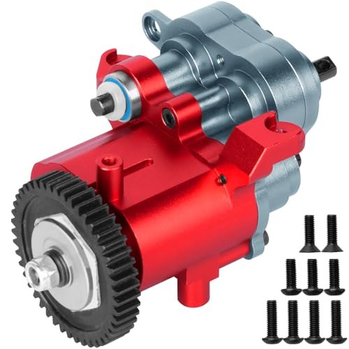 Parma RC RCHuiWow Alloy Aluminium Gearbox Upgrade for 1/10 TRX4 TRX6 Crawler 2 Speed Transmission Box with Steel Gear