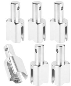 BRCatWPark RC Diff Outdrive Upgrades Part for 1/5 KRATON 8S BLX Outcast 8S BLX 6PCS Complete Differential Outdrive Hop Ups Silver Perfect for RC Plane Expo Enthusiasts
