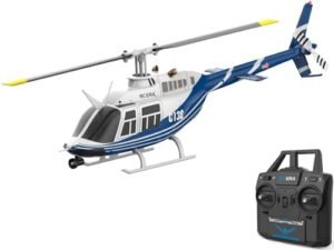 FLYCOLOR C138 RC Helicopter Learn to Fly 2.4G 6CH 6 Axis Gyro Altitude Hold Ready to Fly RTF Blue White