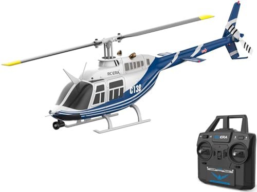 FLYCOLOR C138 RC Helicopter Learn to Fly 2.4G 6CH 6 Axis Gyro Altitude Hold Ready to Fly RTF Blue White
