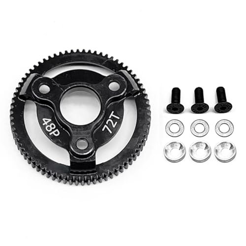 Traxxas RC Rustler Parts 48P 72T Spur Gear Hardened Steel Upgrade for 1/10 Slash Stampede Bandit 2WD VXL XL 5 F 150 SVT