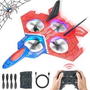 BEZGAR Jet Engine for RC Drones 2.4GHZ Remote Control Airplane with 6 Axis Gyro and 360 Flip for Kids Ages 8 13