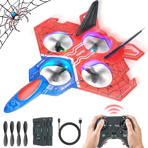 BEZGAR Jet Engine for RC Drones 2.4GHZ Remote Control Airplane with 6 Axis Gyro and 360 Flip for Kids Ages 8 13