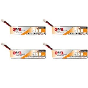 GAONENG GNB 450mAh 1S 3 7V 75C 150C Cabled PH2 0 LiPo Battery 4Pcs for BetaFPV Beta75X Happymodel Mobula6 Mobula7 Snapper Quadcopter