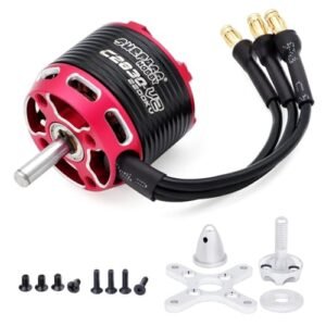 C2830 V2 1300KV Outrunner Brushless Motor with Screw Kit for Giant RC Flying Wing Fixed Wing Aircraft and Drones