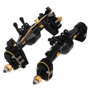 Staub Brothers RC RZXYLRC 235g TRX4M Brass Portal Axles Front Rear Complete Set with 7mm Hex Wheel Hubs 4mm Adapters for 1/18 RC Crawler TRX4M Upgrades Bronc Defend K10