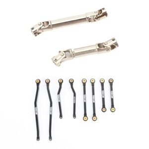 RCAWD CR18P High Clearance Linkages & Center U-Joint Driveshaft 41-53mm 50-69mm for Hobby Plus Rock Van, Trail Hunter, EVO Harvest, FUR-2411