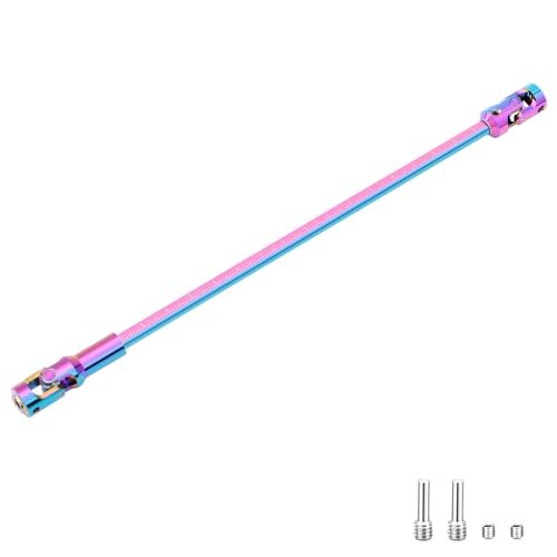 GLOBACT Stainless Steel Heavy Duty Drive Shafts for RC Crane Build Axial SCX10 Capra UTB10 TRX4 Redcat 1/10 RC Crawler Upgrade LCG Chassis Accessories 1Pcs