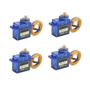 HOOYIJ 4 Pack TS90MD 9g Digital Micro RC Servo Full Metal Gear 270 Degree for RC Plane Using Arduino DIY Projects