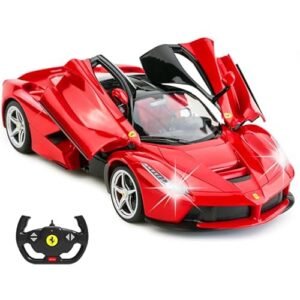 Official Licensed Ferrari RC Drift Car 1/14 Scale LaFerrari Remote Control Electric Sport Racing Toy Model Vehicle for Boys Adults Kids Age 8 12 Red