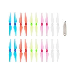 LDARC 20pcs 76mm Propellers for Brushed Motors 1.0mm Shaft Variety Pack with Bonus RC Tire Removal Tool