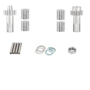 SDSLD Metal Differential Outdrives Set Compatible with 1/10 Scale RC 3D Print Files Free Upgrade for Arrma Bigrock Granite Kraton Outcast Senton Vorteks Infraction Typhon Vendetta AR310775 ARAC3999 Silver