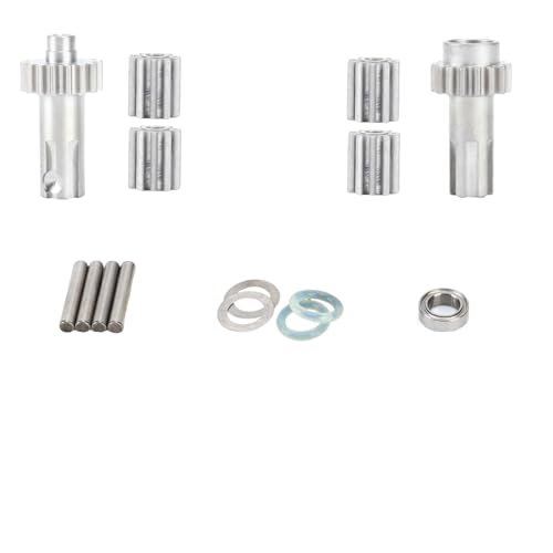 SDSLD Metal Differential Outdrives Set Compatible with 1/10 Scale RC 3D Print Files Free Upgrade for Arrma Bigrock Granite Kraton Outcast Senton Vorteks Infraction Typhon Vendetta AR310775 ARAC3999 Silver